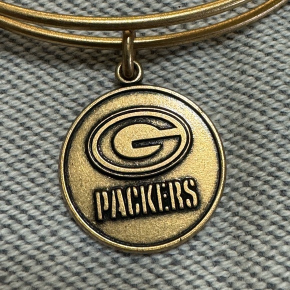 Alex and Ani Gold Green Bay Packers Bangle Bracelet - Picture 2 of 3